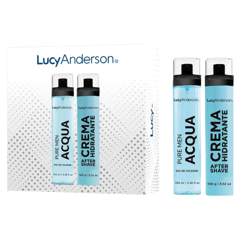 LUCY ANDERSON SET PURE MEN ACQUA EDC X 100 ML,CREMA Y AFTER